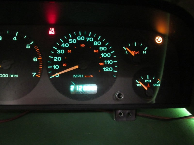 02-04 JEEP GRAND CHEROKEE WJ INSTRUMENT GAUGE CLUSTER MILEAGE PROG REB