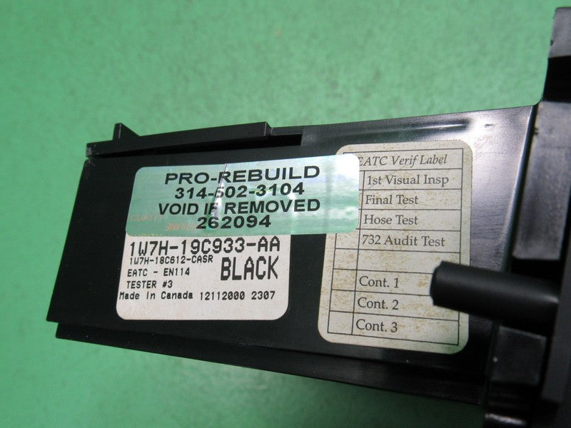 01-02 CROWN VIC EATC AUTOMATIC CLIMATE HEATER CONTROL 1W7H-19C933-AA R