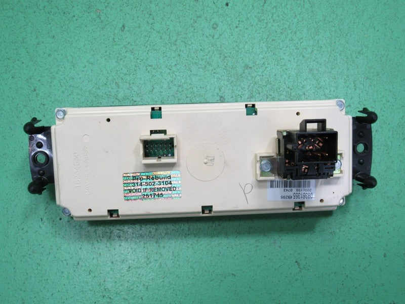 09361355 99-02 SIERRA SILVERADO TAHOE AC MANUAL CLIMATE TEMP CONTROL R