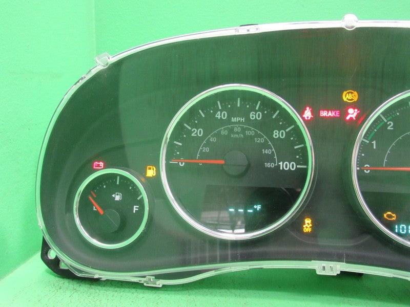 11 WRANGLER JK 100 MPH INSTRUMENT GAUGE CLUSTER SPEEDO TACH MILEAGE PR