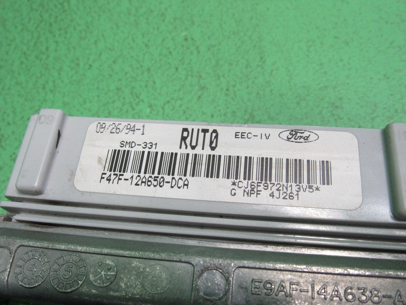 RUT0 94 RANGER B4000 4.0 ECU ECM PCM ENGINE COMPUTER F47F-12A650-DCA R