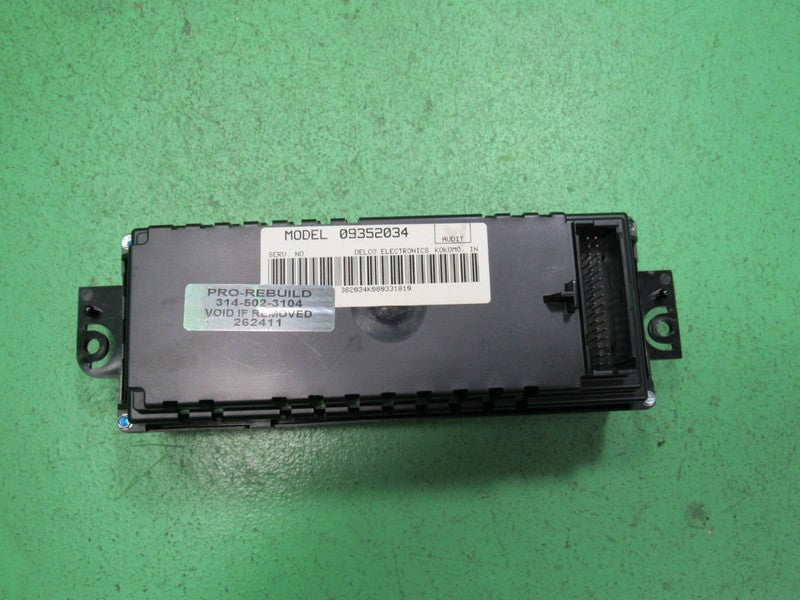 09352034 97-05 REGAL CENTURY A/C DIGITAL CLIMATE TEMP CONTROL REBUILT 