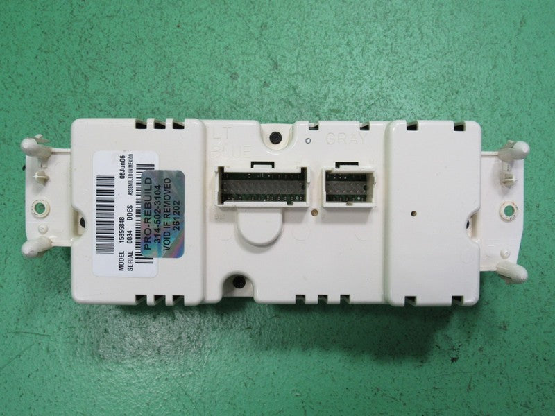 15855848 TAHOE ESCALADE SILVERADO AC DIGITAL CLIMATE TEMP CONTROL LED 