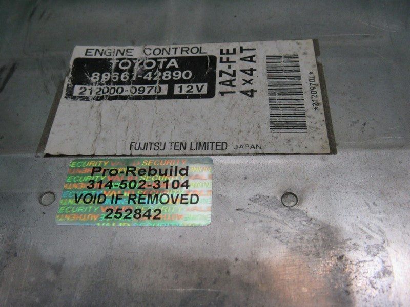89661-42890 TOYOTA RAV4 AT ECU ECM PCM ENGINE COMPUTER CONTROL UNIT RE