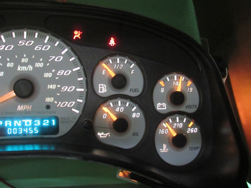 02 AVALANCHE NORTH FACE EDITION INSTRUMENT GAUGE CLUSTER MILEAGE PROG 