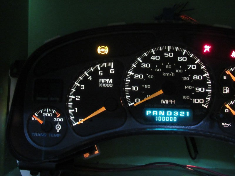 01-02 SIERRA SILVERADO HD INSTRUMENT GAUGE CLUSTER SPEEDO TACH MILEAGE