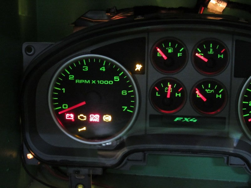 07-08 F150 FX4 SPORT INSTRUMENT GAUGE CLUSTER GAUGES SPEEDO TACH MILEA
