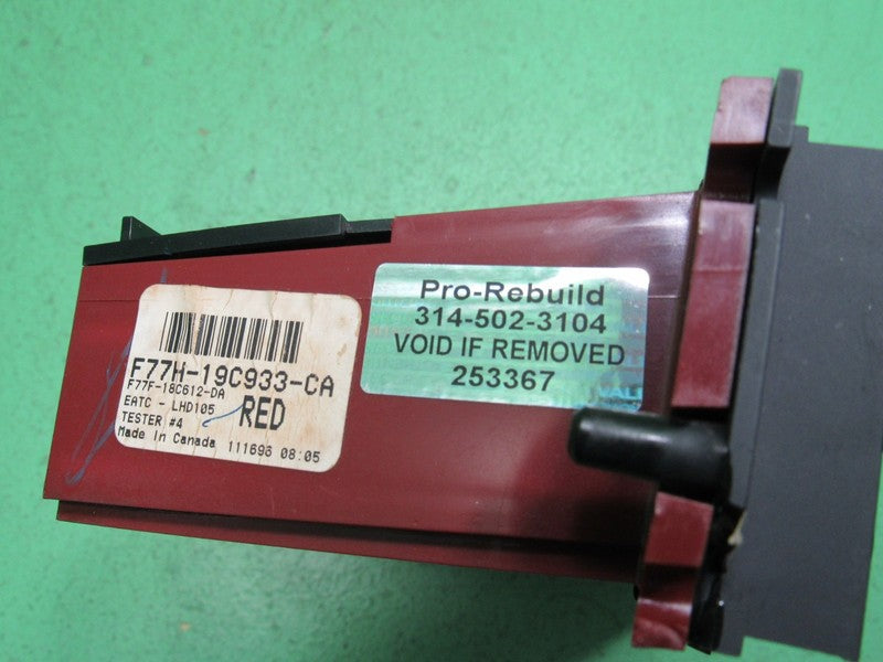 96-97 EXPLORER EATC AUTOMATIC CLIMATE HEATER CONTROL F77H-19C933-CA RE