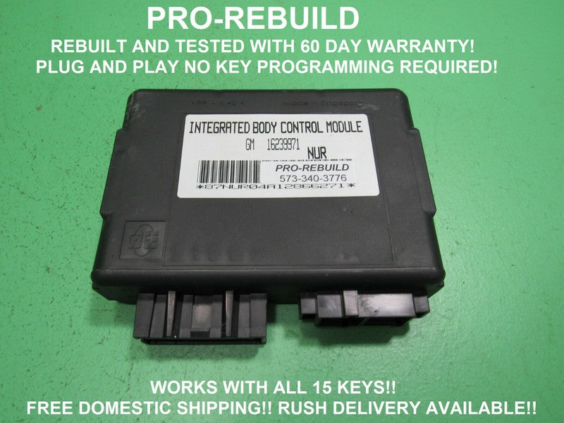 CAMARO FIREBIRD F-BODY BCM INTERGRATED BODY CONTROL NUR MODULE 1623997