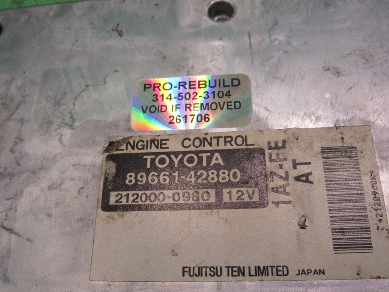 89661-42880 TOYOTA RAV4 AT ECU ECM PCM ENGINE COMPUTER CONTROL UNIT RE