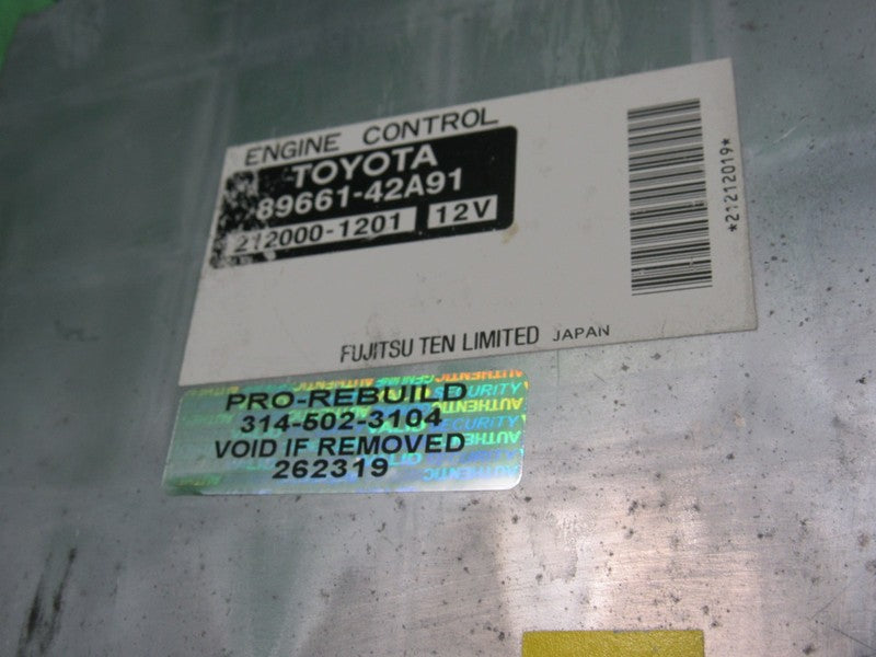 89661-42A91 04 TOYOTA RAV4 FWD AT ECU ECM PCM ENGINE COMPUTER CONTROL 