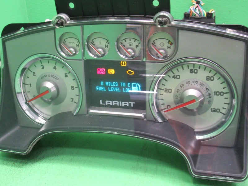 09 F150 LARIAT INSTRUMENT GAUGE CLUSTER GAUGES SPEEDO TACH 241K TESTED
