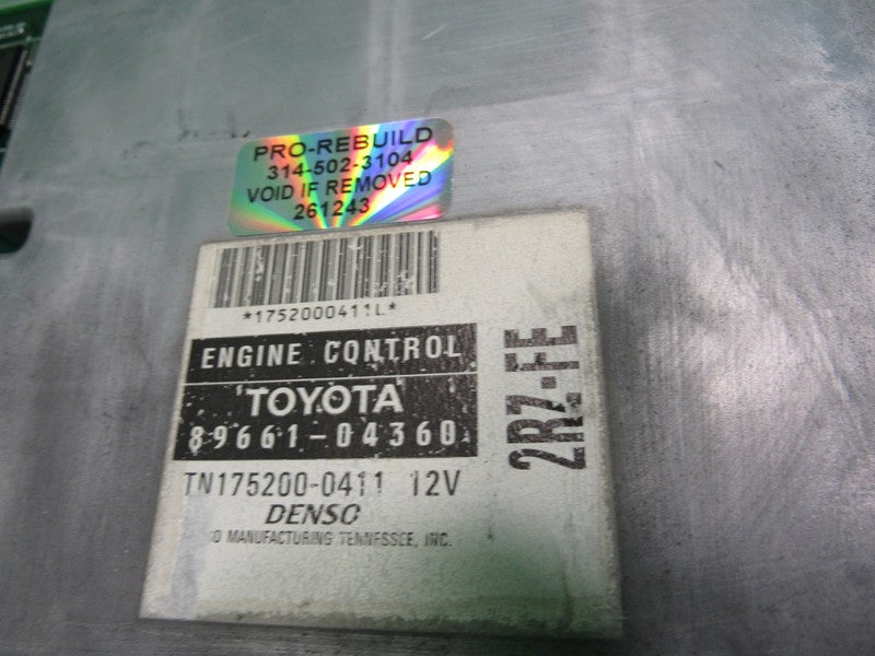 89661-04360 97-98 TACOMA 2RZ 4x2 ECU PCM ENGINE COMPUTER CONTROL UNIT 