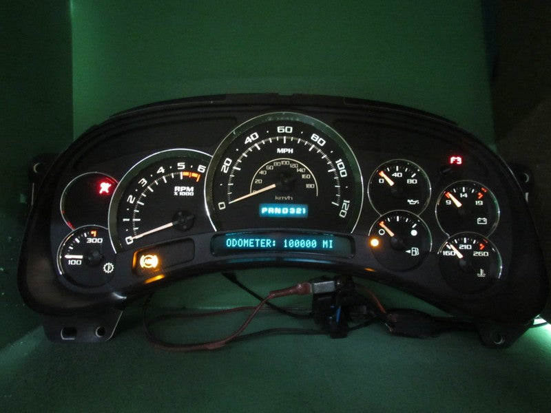 03-04 CADILLAC ESCALADE INSTRUMENT GAUGE CLUSTER SPEEDO MILEAGE PROG R