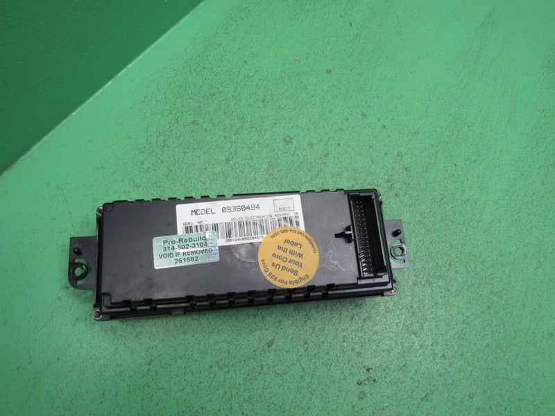 09360494 97-05 REGAL CENTURY A/C DIGITAL CLIMATE TEMP CONTROL REBUILT 