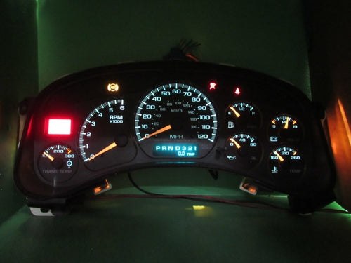 01-02 YUKON SIERRA DENALI INSTRUMENT GAUGE CLUSTER SPEEDO TACH MILEAGE
