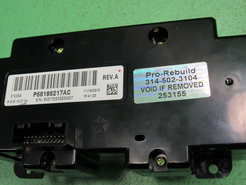 68186217AC 13-18 RAM TRUCK A/C HEATER CLIMATE TEMPERTURE CONTROL TESTE