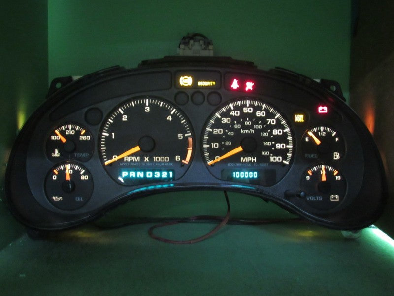 01-04 BLAZER S-10 SONOMA INSTRUMENT GAUGE CLUSTER SPEEDO TACH MILEAGE 