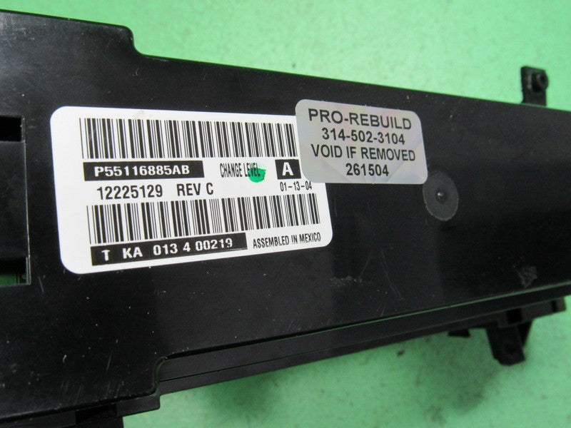 03-04 JEEP GRAND CHEROKEE A/C AUTO DIGITAL CLIMATE TEMP CONTROL REBUIL