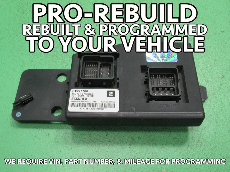 04 COLORADO CANYON BCM BODY CONTROL MODULE VIN AND MILEAGE PROGRAMMED 