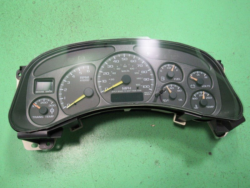 01-02 SIERRA SILVERADO HD INSTRUMENT GAUGE CLUSTER SPEEDO TACH MILEAGE