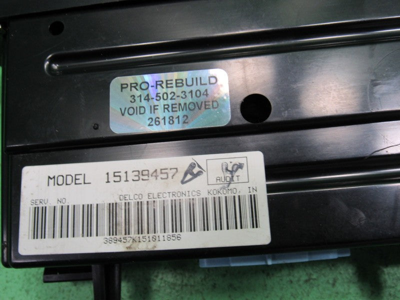 15139457 00-05 BUICK LESABRE AC DIGITAL HEATER CLIMATE TEMP CONTROL RE