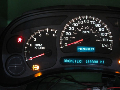 03-05 SILVERADO SIERRA TAHOE INSTRUMENT GAUGE CLUSTER MILEAGE PROG REB