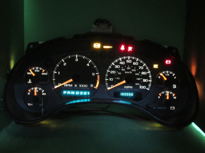 01-04 BLAZER S-10 SONOMA INSTRUMENT GAUGE CLUSTER SPEEDO TACH MILEAGE 