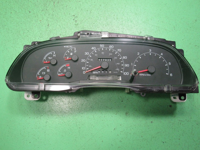 99-01 F250 F350 GAS INSTRUMENT GAUGE CLUSTER GAUGES SPEEDO TACH 117K T