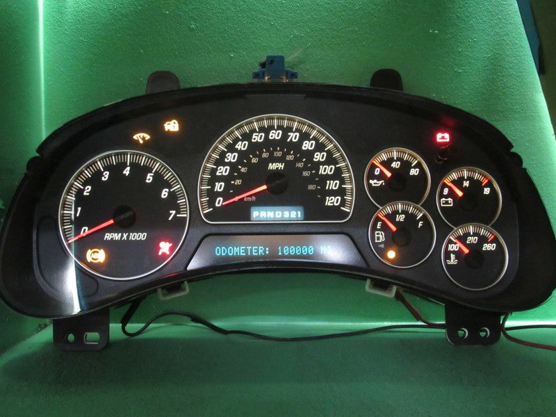 05 GMC ENVOY INSTRUMENT GAUGE CLUSTER SPEEDOMETER MILEAGE PROG REBUILT