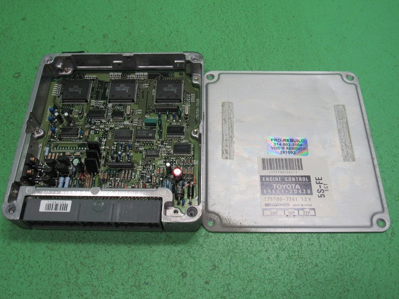 89661-2D420 96 TOYOTA CELICA 5S-FE ECU ECM ENGINE COMPUTER CONTROL REB
