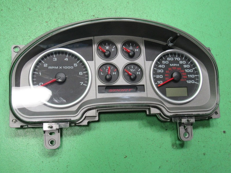 07-08 F150 FX4 SPORT INSTRUMENT GAUGE CLUSTER GAUGES SPEEDO TACH MILEA