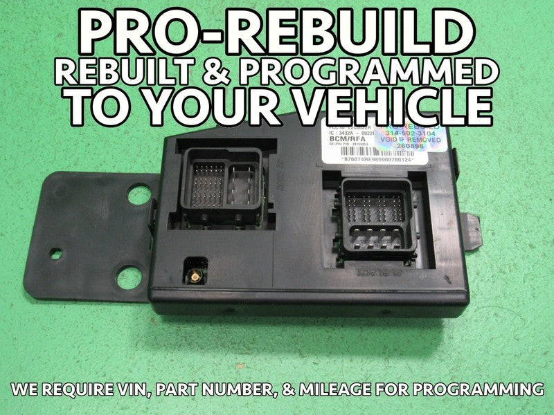 10 COLORADO BCM BODY CONTROL MODULE VIN AND MILEAGE PROGRAMMED 0898