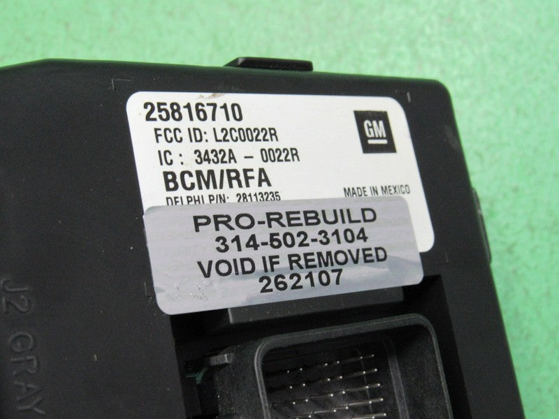 07-08 COLORADO CANYON H3 BCM BODY CONTROL MODULE VIN AND MILEAGE PROGR