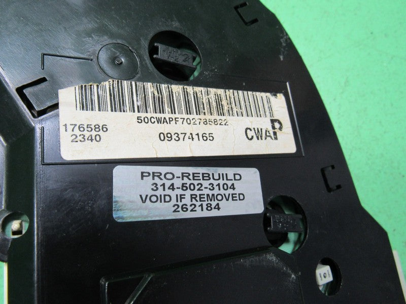 01-04 BLAZER S-10 SONOMA INSTRUMENT GAUGE CLUSTER SPEEDO TACH MILEAGE 