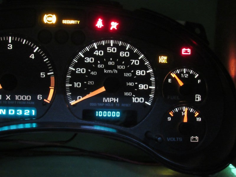 01-04 BLAZER S-10 SONOMA INSTRUMENT GAUGE CLUSTER SPEEDO TACH MILEAGE 