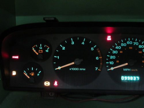 02-04 JEEP GRAND CHEROKEE WJ INSTRUMENT GAUGE CLUSTER MILEAGE PROG REB