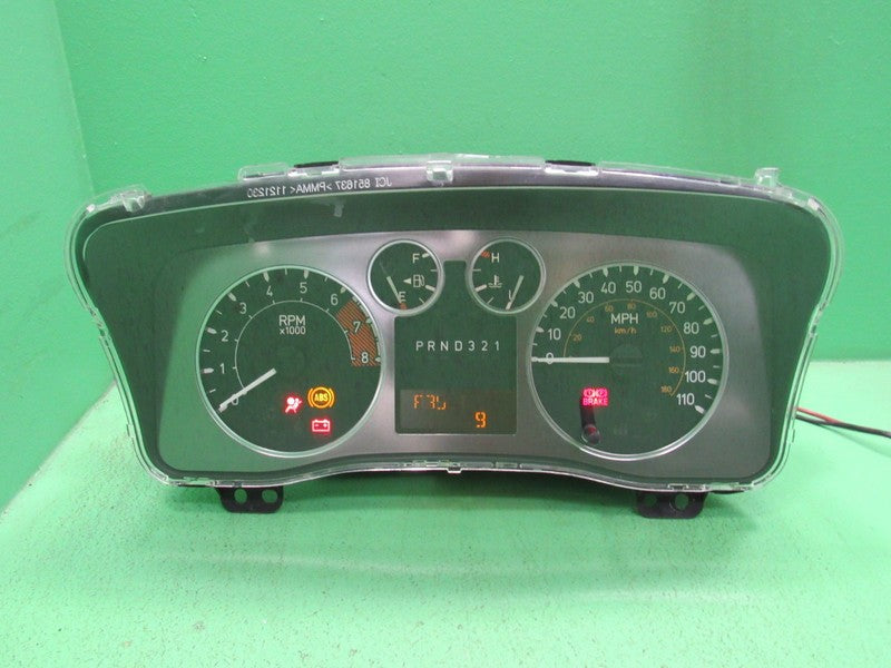 06 HUMMER H3 INSTRUMENT GAUGE CLUSTER SPEEDOMETER TACH 15224304 PLUG A