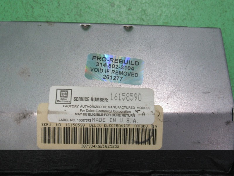 16157334 92-93 BUICK ROADMASTER A/C DIGITAL TEMP CLIMATE CONTROL REBUI