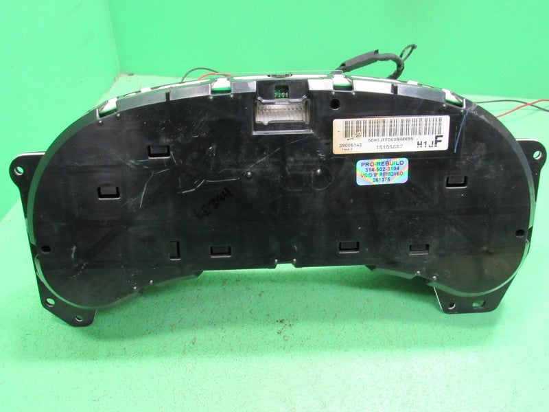 06-07 SILVERADO SIERRA TAHOE INSTRUMENT GAUGE CLUSTER MILEAGE PROG REB