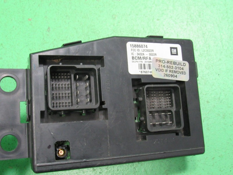 09 COLORADO BCM BODY CONTROL MODULE VIN AND MILEAGE PROGRAMMED 0904