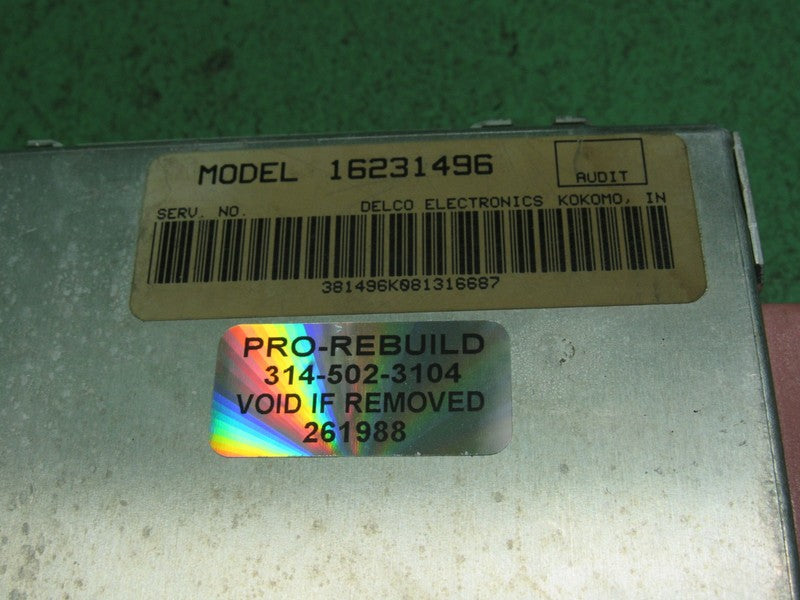 16231496 CADILLAC DEVILLE TEMPERATURE CONTROL MODULE REBUILT 1988