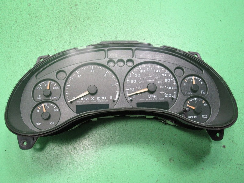 01-04 BLAZER S-10 SONOMA INSTRUMENT GAUGE CLUSTER SPEEDO TACH MILEAGE 
