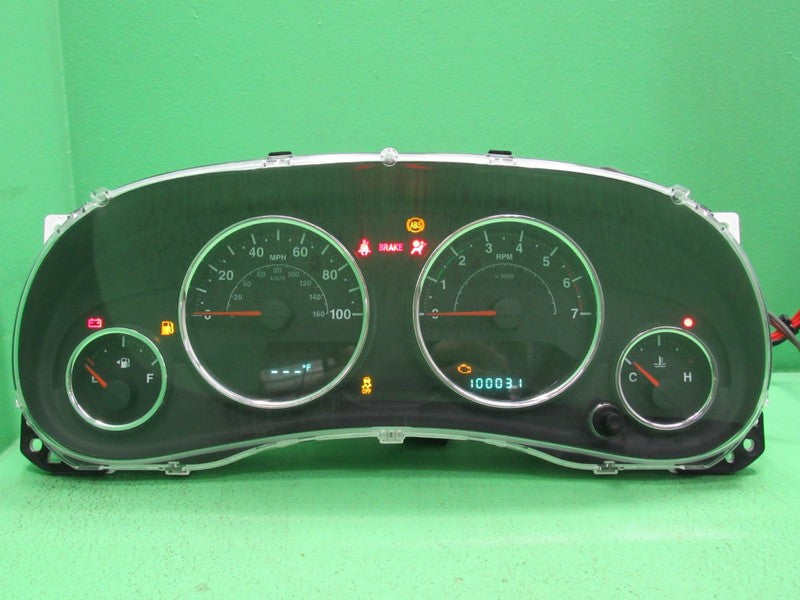 11 WRANGLER JK 100 MPH INSTRUMENT GAUGE CLUSTER SPEEDO TACH MILEAGE PR