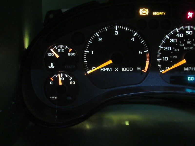 01-04 S-10 SONOMA 4.3 MT INSTRUMENT GAUGE CLUSTER SPEEDO TACH MILEAGE 
