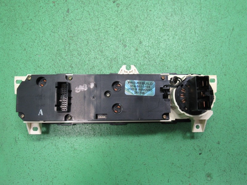 01-02 HONDA ACCORD MANUAL AC HEATER CLIMATE TEMPERTURE CONTROL REBUILT