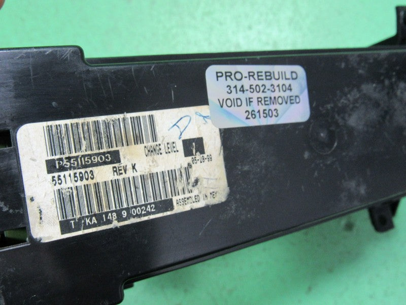 99-01 JEEP GRAND CHEROKEE A/C AUTO DIGITAL CLIMATE TEMP CONTROL REBUIL