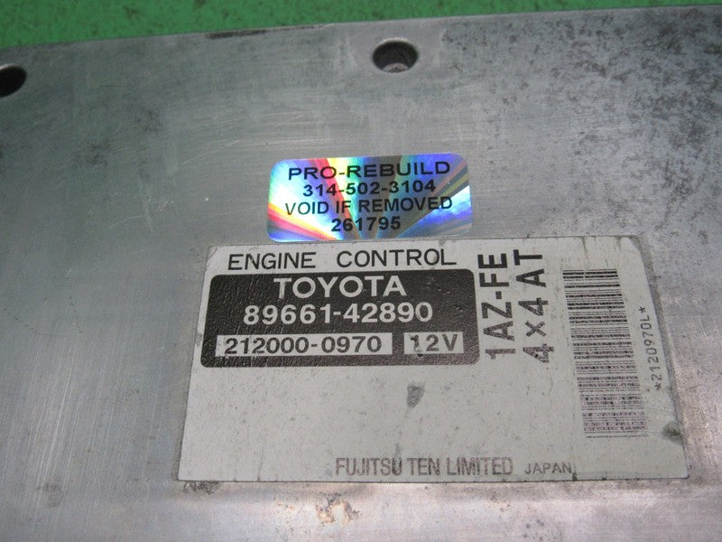 89661-42890 TOYOTA RAV4 AT ECU ECM PCM ENGINE COMPUTER CONTROL UNIT RE