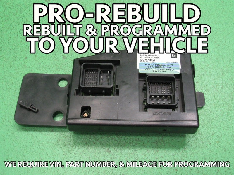 10 COLORADO BCM BODY CONTROL MODULE VIN AND MILEAGE PROGRAMMED 2159
