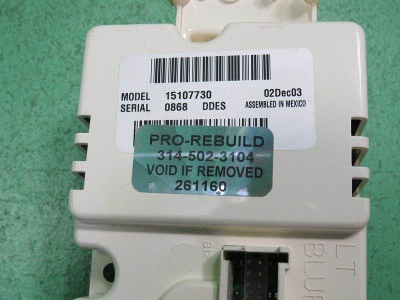 15107730 TAHOE ESCALADE SILVERADO AC DIGITAL CLIMATE TEMP CONTROL LED 